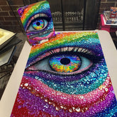 Regenbogen -Augenprozzel -Puzzle 1000 Stücke